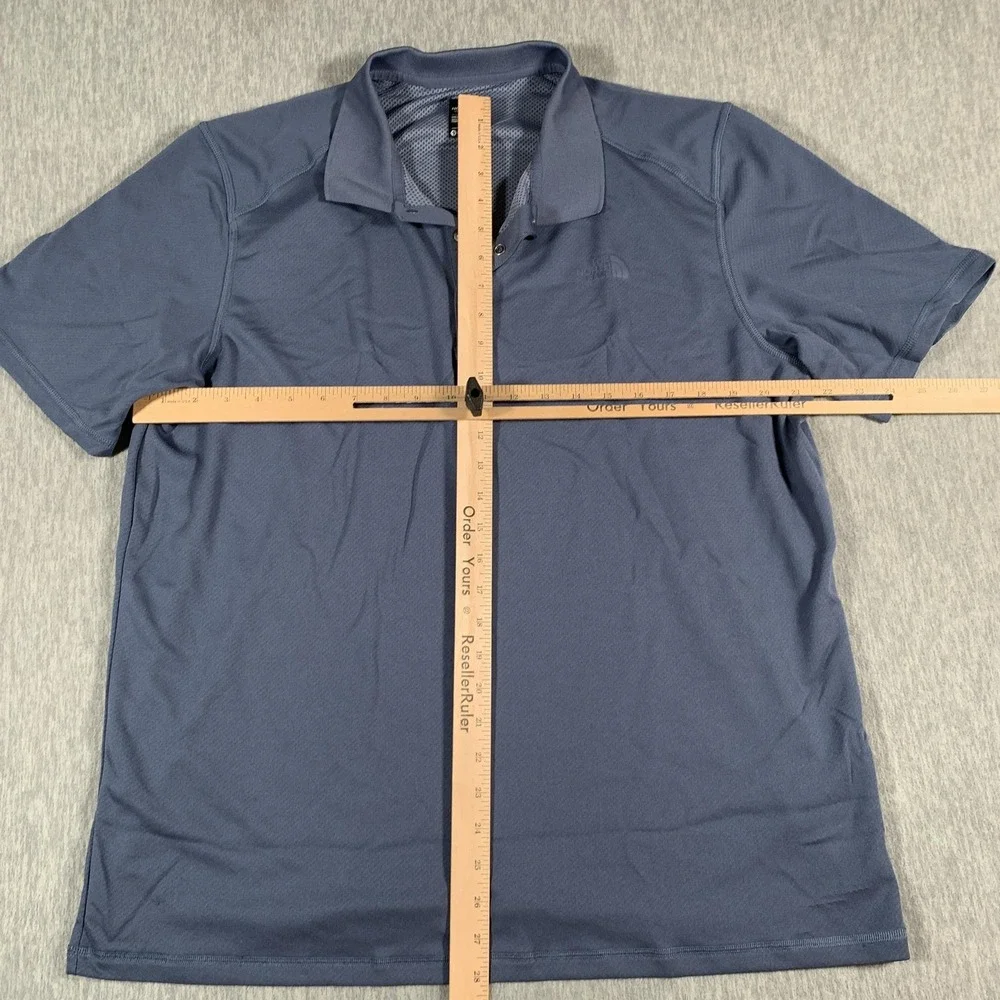 The North Face Polo Shirt‎ Mens XL Blue FlashDry Performance Golf Athletic